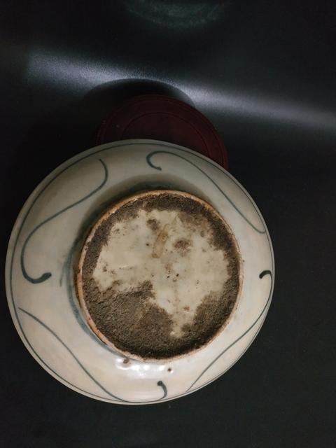 古玩陶瓷明代晚期瓷盤拍賣，當前價格1699元