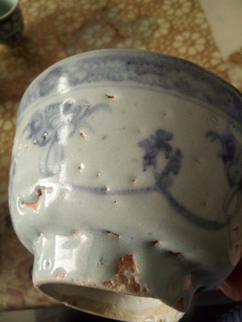古玩陶瓷青花寶相花紋碗拍賣,當前價格1399元