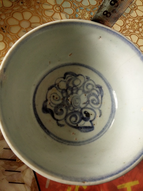 古玩陶瓷青花寶相花紋碗拍賣,當前價格1399元