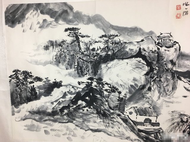 古玩字畫黑伯龍山水拍賣,當前價格10000000元