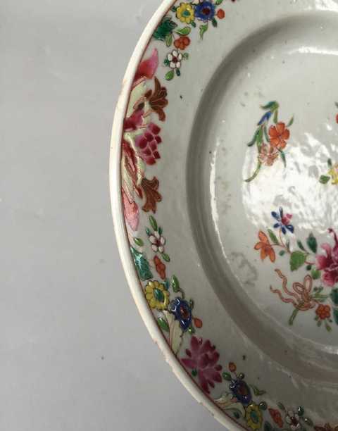 古玩陶瓷清雍正乾隆粉彩盤拍賣,當前價格1600元