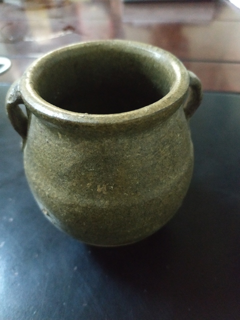 古玩陶瓷元代青瓷雙系罐拍賣,當前價格988元