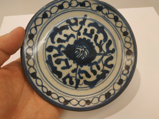 古玩陶瓷晚清青花小盤拍賣,當前價格299元