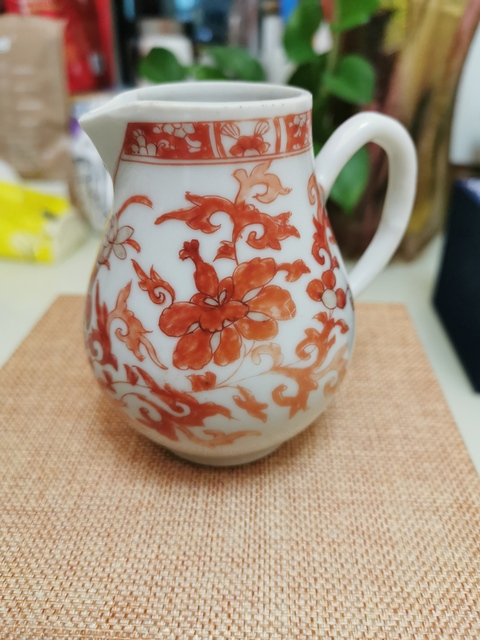古玩陶瓷礬紅奶壺拍賣，當(dāng)前價格1980元