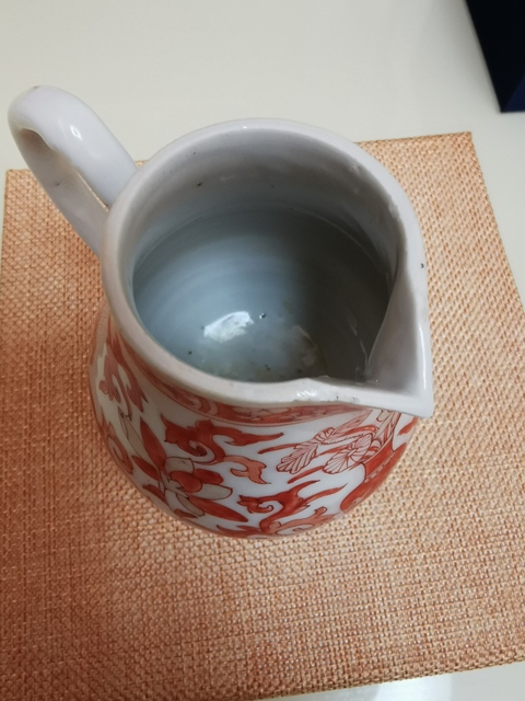 古玩陶瓷礬紅奶壺拍賣，當(dāng)前價格1980元