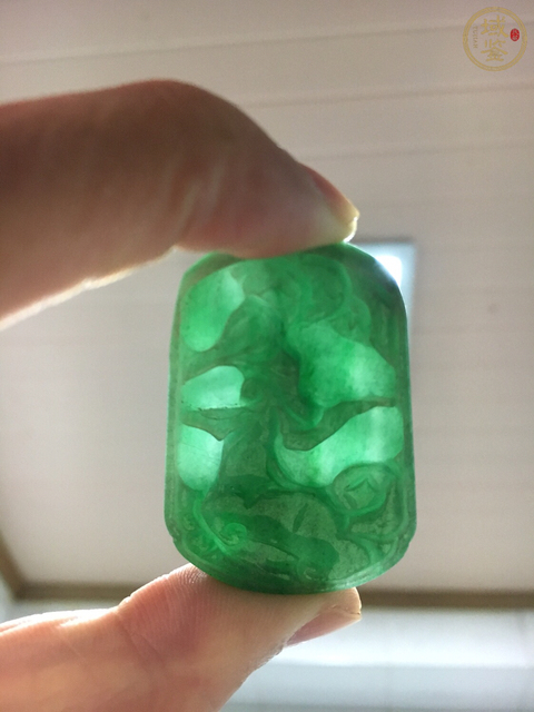 古玩玉器帝王綠翡翠福在眼前拍賣,當前價格0元