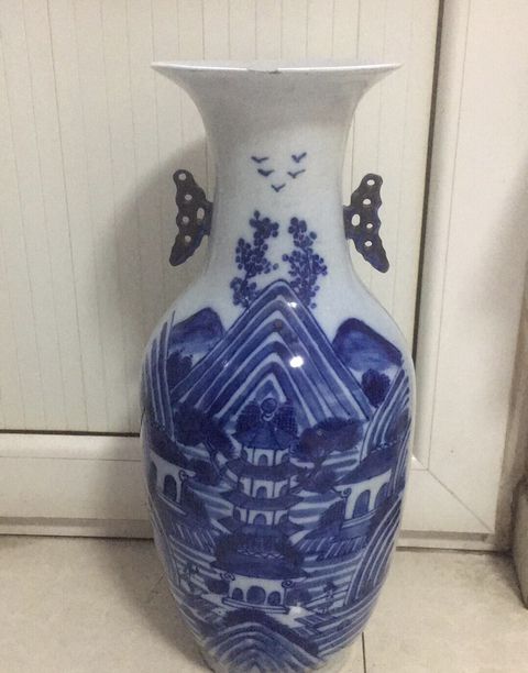 古玩陶瓷青花大瓶拍賣，當前價格2000元