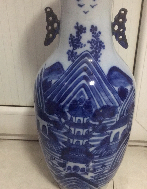 古玩陶瓷青花大瓶拍賣，當前價格2000元