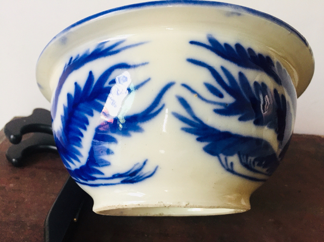 古玩陶瓷(精美)雙鳳牡丹花青花爐拍賣,當前價格0元