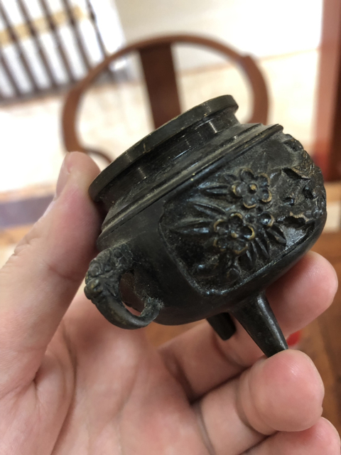 古玩陶瓷民國銅爐一對拍賣，當前價格0元