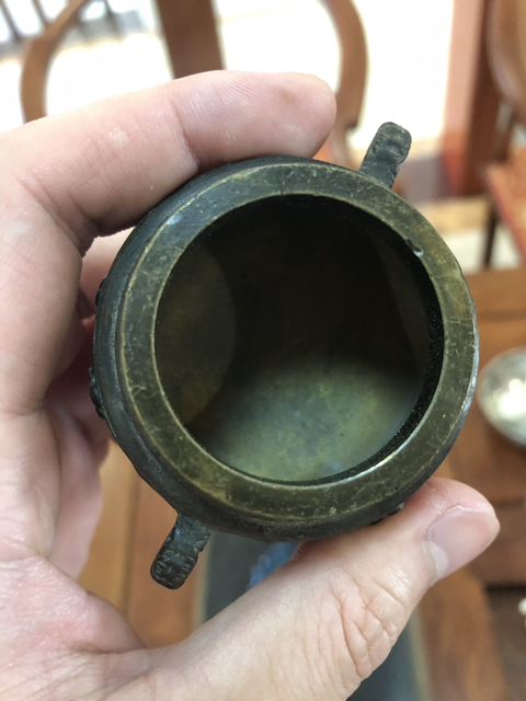 古玩陶瓷民國銅爐一對拍賣，當前價格0元