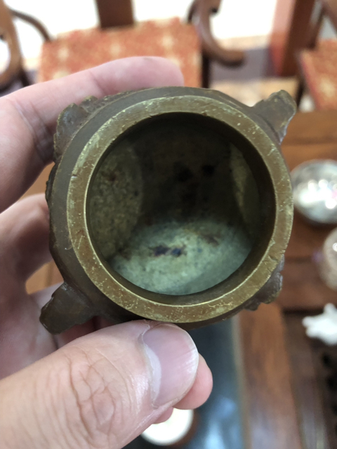 古玩陶瓷民國銅爐一對拍賣，當前價格0元