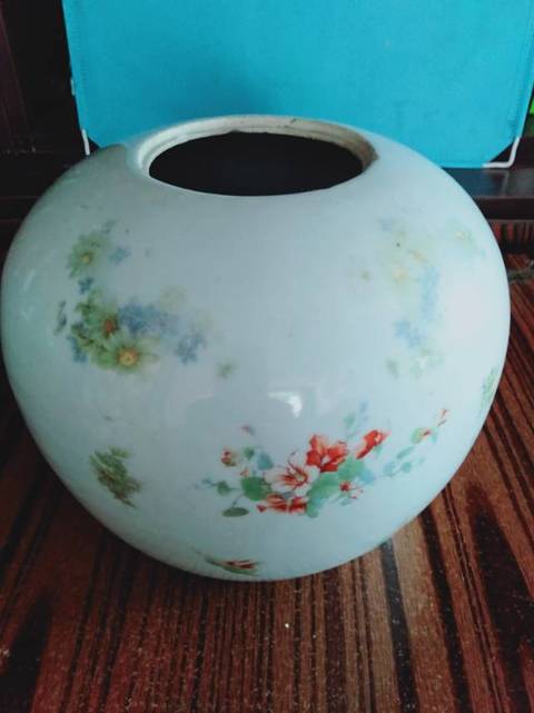 古玩陶瓷花卉人頭罐拍賣，當(dāng)前價(jià)格598元