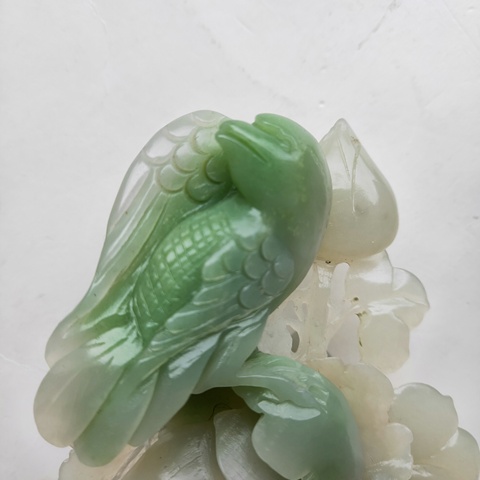 古玩玉器翡翠和田玉花鳥擺件拍賣,當前價格2380元