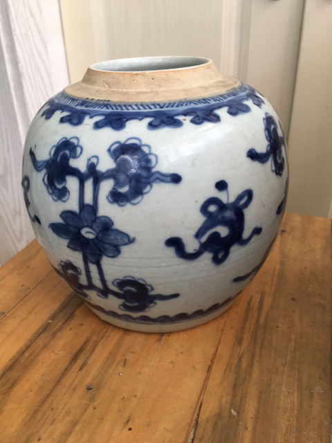 古玩陶瓷青花花卉罐拍賣,當前價格3200元