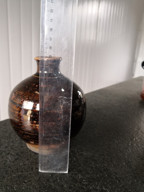 古玩陶瓷褐釉瓶拍賣，當前價格200元