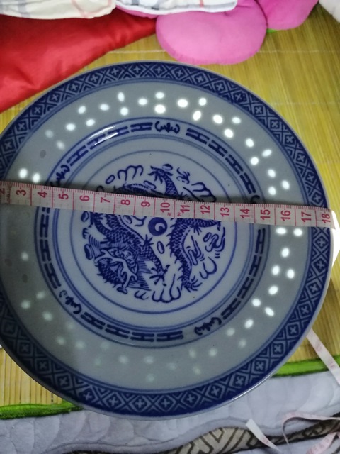 古玩陶瓷龍紋盤子一對兩個拍賣，當前價格170元
