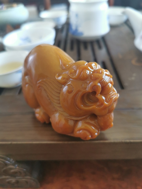 古玩玉器貔貅拍賣，當前價格12000元