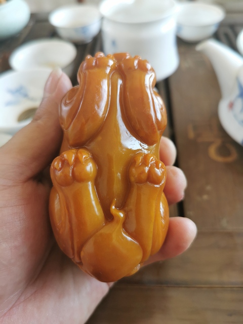 古玩玉器貔貅拍賣，當前價格12000元