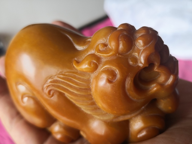 古玩玉器現代和田貔貅拍賣，當前價格10000元