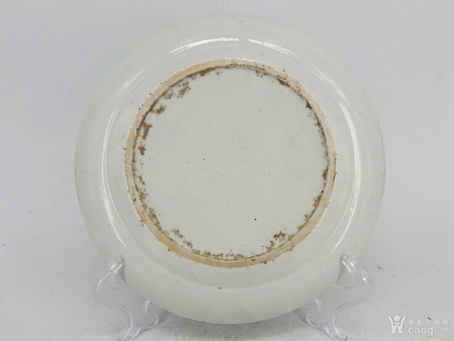 古玩陶瓷清晚期廣彩花鳥盤拍賣,當前價格900元