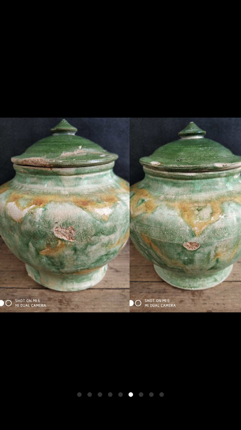 古玩陶瓷明. 三彩罐（稀少藏品）拍賣，當前價格2000元