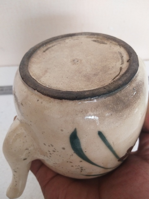 古玩陶瓷花果紋執壺拍賣，當前價格850元