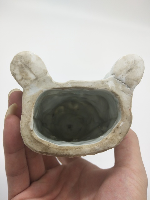 古玩陶瓷晚清民國德化窯白釉送子觀音像拍賣，當(dāng)前價格2988元