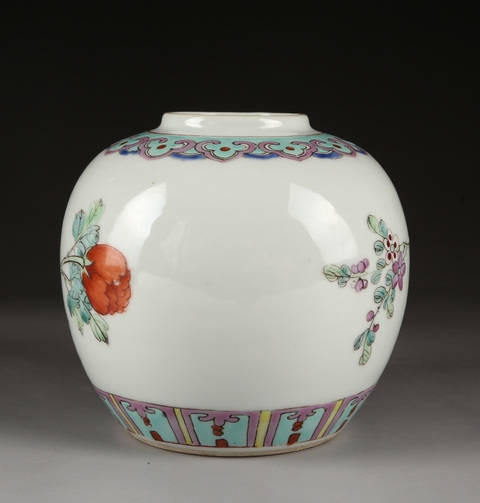 古玩陶瓷民國·粉彩富貴白頭小罐拍賣，當前價格3800元