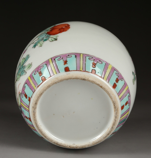 古玩陶瓷民國·粉彩富貴白頭小罐拍賣，當前價格3800元