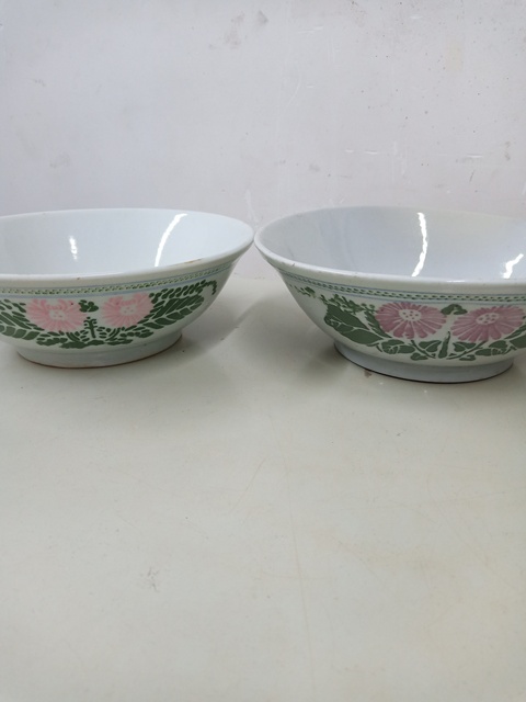 古玩陶瓷貼花花卉碗拍賣，當前價格260元