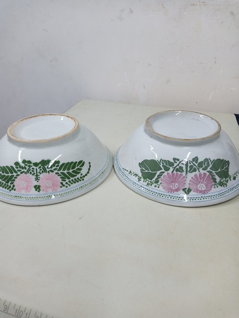 古玩陶瓷貼花花卉碗拍賣，當前價格260元