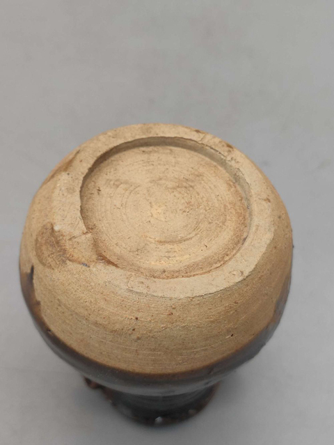 古玩陶瓷清代黑釉雙系瓶拍賣(mài)，當(dāng)前價(jià)格6888元