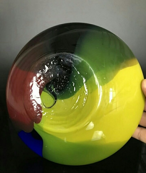 古玩雜項精美七彩琉璃瓶拍賣,當前價格88元