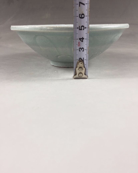 古玩陶瓷宋代真品湖田窯影青釉蓮花紋碗拍賣,當前價格2218元