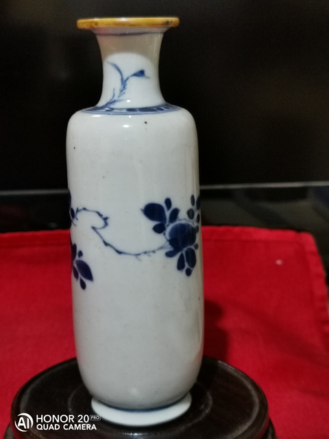 古玩陶瓷青花花卉紋棒槌瓶拍賣,當(dāng)前價格2888元