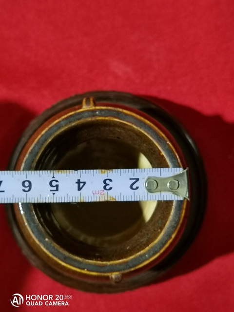 古玩陶瓷明.【小琴爐】醬釉雙系罐拍賣，當(dāng)前價(jià)格1500元