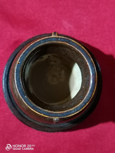 古玩陶瓷明.【小琴爐】醬釉雙系罐拍賣，當(dāng)前價(jià)格1500元