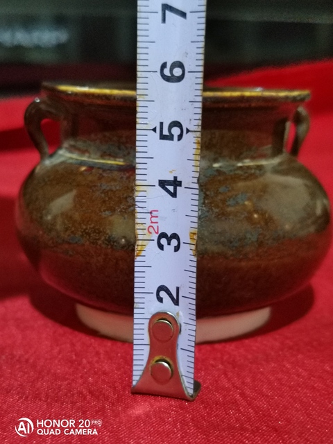 古玩陶瓷明.【小琴爐】醬釉雙系罐拍賣，當(dāng)前價(jià)格1500元