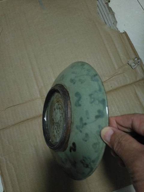 古玩陶瓷清代青花盤拍賣,當前價格168元