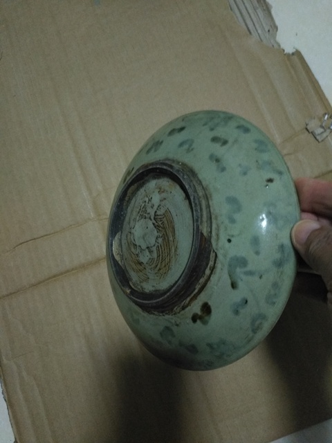 古玩陶瓷清代青花盤拍賣,當前價格168元