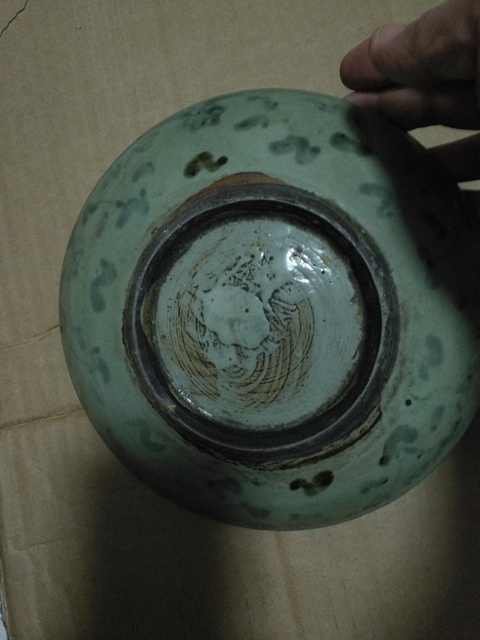 古玩陶瓷清代青花盤拍賣,當前價格168元