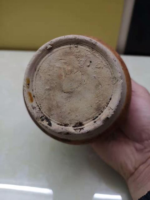 古玩陶瓷醬釉雙系罐拍賣,當(dāng)前價格58元