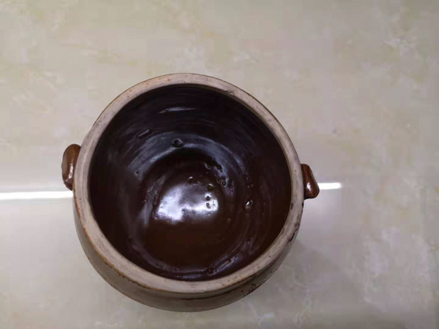 古玩陶瓷醬釉雙系罐拍賣,當(dāng)前價格58元