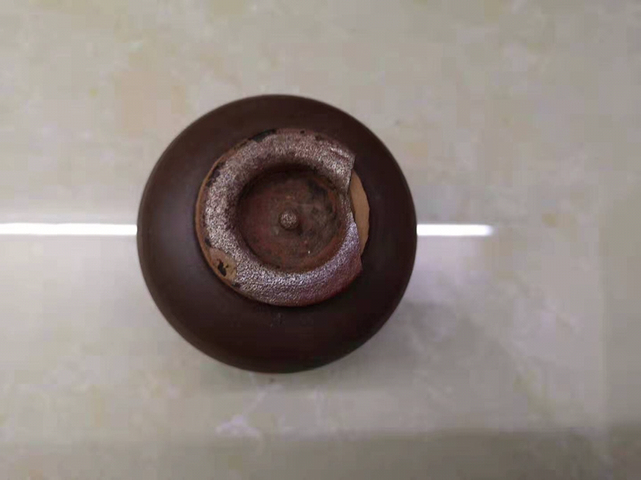 古玩陶瓷醬釉蓋罐拍賣，當前價格350元