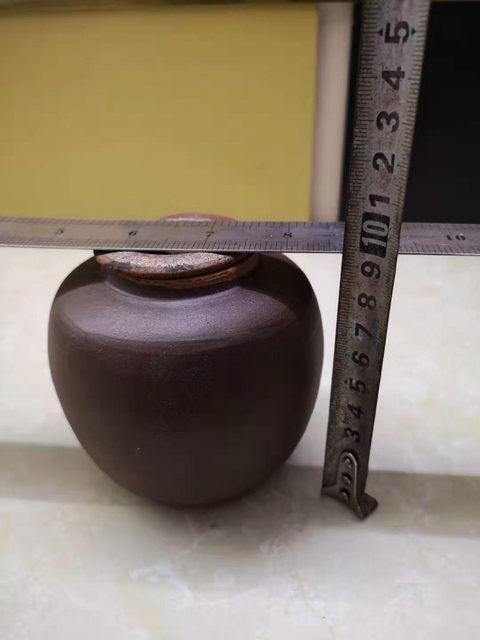 古玩陶瓷醬釉蓋罐拍賣，當前價格350元