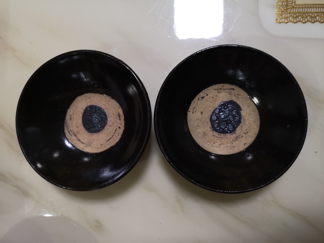 古玩陶瓷黑釉澀圈圈足碗拍賣,當前價格398元