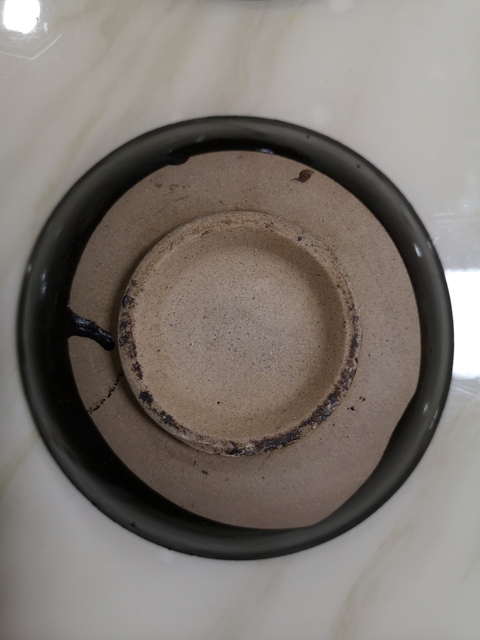 古玩陶瓷黑釉澀圈圈足碗拍賣,當前價格398元