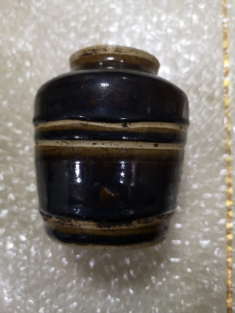 古玩陶瓷黑釉罐拍賣,當前價格350元