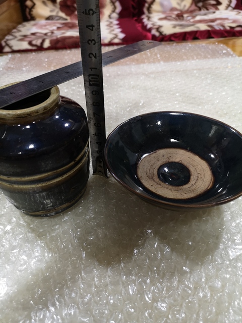 古玩陶瓷黑釉罐拍賣,當前價格350元